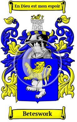 Beteswork Family Crest/Coat of Arms
