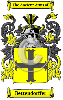 Bettendorffer Family Crest/Coat of Arms