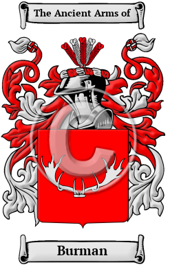 Burman Family Crest/Coat of Arms