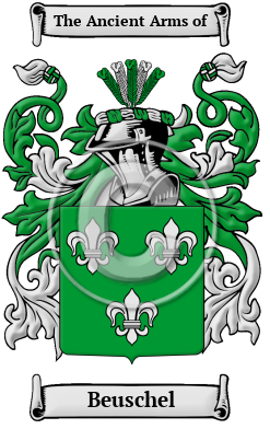 Beuschel Family Crest/Coat of Arms