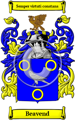 Beavend Family Crest/Coat of Arms