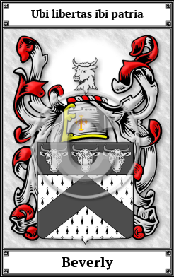 Beverly Family Crest Download (JPG)  Book Plated - 150 DPI