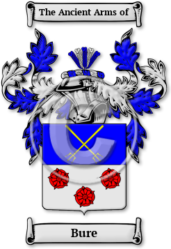 Bure Family Crest Download (jpg) Legacy Series - 150 DPI