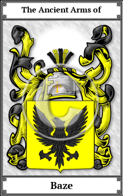Baze Family Crest Download (JPG) Book Plated - 600 DPI