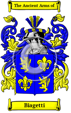 Biagetti Family Crest Download (jpg) Heritage Series - 150 DPI