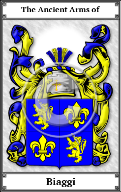Biaggi Family Crest Download (JPG)  Book Plated - 150 DPI
