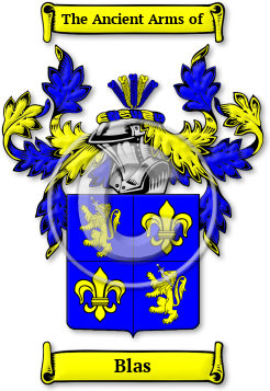 Blas Family Crest Download (jpg) Legacy Series - 150 DPI