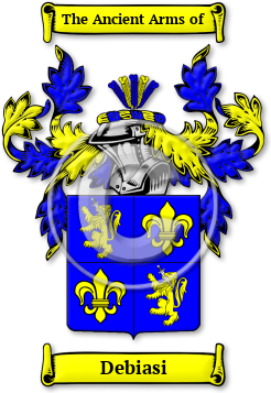 Debiasi Family Crest Download (jpg) Legacy Series - 150 DPI