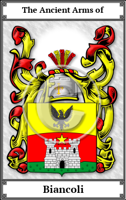 Biancoli Family Crest Download (JPG)  Book Plated - 150 DPI