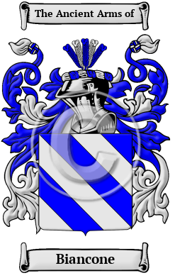 Biancone Family Crest/Coat of Arms