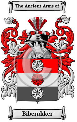 Biberakker Family Crest/Coat of Arms