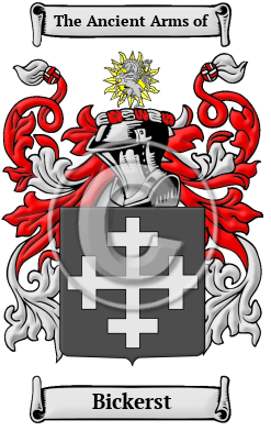 Bickerst Family Crest/Coat of Arms