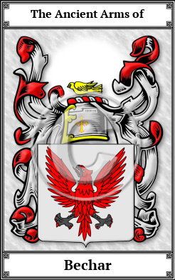 Bechar Family Crest Download (JPG)  Book Plated - 150 DPI