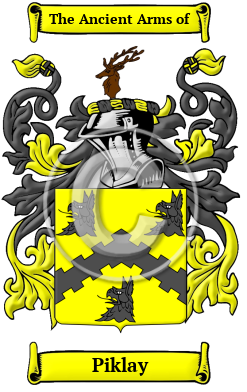 Piklay Family Crest/Coat of Arms