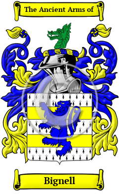 Bignell Family Crest/Coat of Arms