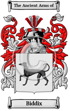 Biddix Family Crest/Coat of Arms