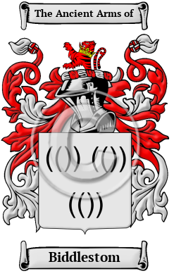 Biddlestom Family Crest/Coat of Arms