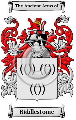 Biddlestome Family Crest/Coat of Arms