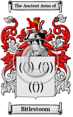 Bitlestoom Family Crest/Coat of Arms