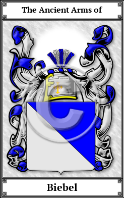Biebel Family Crest Download (JPG) Book Plated - 600 DPI