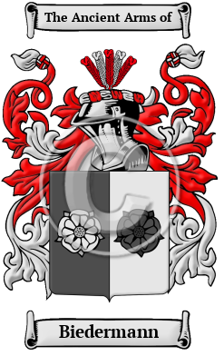 Biedermann Family Crest/Coat of Arms