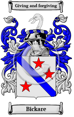 Bickare Family Crest/Coat of Arms