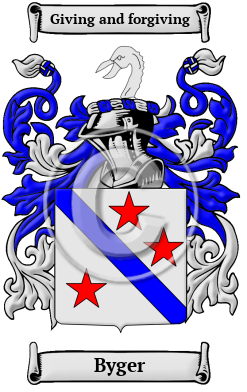 Byger Family Crest/Coat of Arms