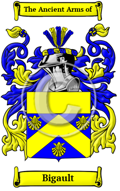Bigault Family Crest/Coat of Arms