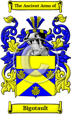 Bigotault Family Crest/Coat of Arms