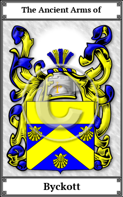 Byckott Family Crest Download (JPG)  Book Plated - 150 DPI