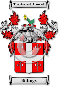 Billings Family Crest Download (jpg) Legacy Series - 150 DPI