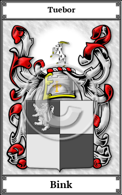 Bink Family Crest Download (JPG)  Book Plated - 150 DPI