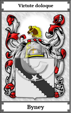 Byney Family Crest Download (JPG) Book Plated - 600 DPI