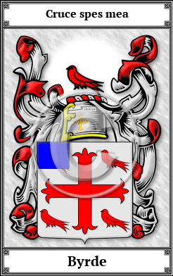 Byrde Family Crest Download (JPG)  Book Plated - 150 DPI