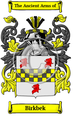Birkbek Family Crest/Coat of Arms