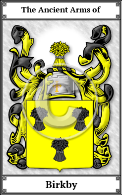 Birkby Family Crest Download (JPG)  Book Plated - 150 DPI