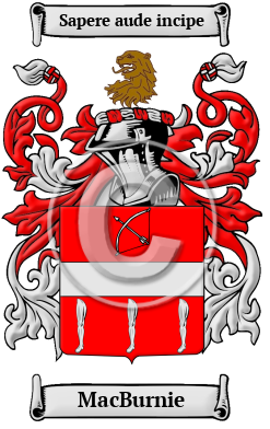 MacBurnie Family Crest/Coat of Arms