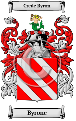 Byrone Family Crest/Coat of Arms