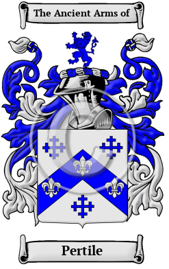 Pertile Family Crest/Coat of Arms