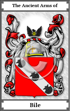 Bile Family Crest Download (JPG) Book Plated - 600 DPI