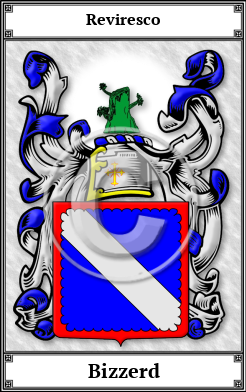 Bizzerd Family Crest Download (JPG) Book Plated - 600 DPI