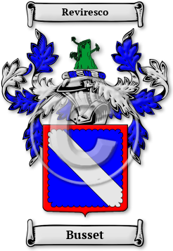 Busset Family Crest Download (JPG) Legacy Series - 600 DPI