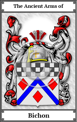 Bichon Family Crest Download (JPG) Book Plated - 600 DPI
