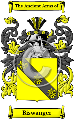 Biswanger Family Crest/Coat of Arms