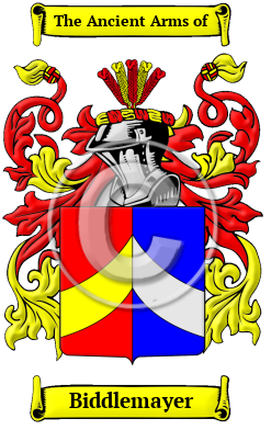 Biddlemayer Family Crest/Coat of Arms