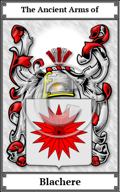Blachere Family Crest Download (JPG)  Book Plated - 150 DPI