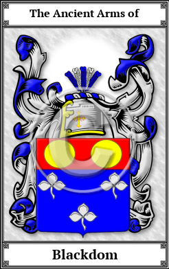 Blackdom Family Crest Download (JPG)  Book Plated - 150 DPI
