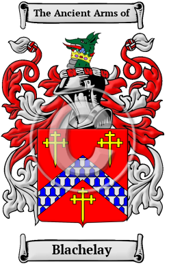 Blachelay Family Crest/Coat of Arms