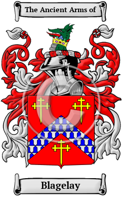 Blagelay Family Crest/Coat of Arms