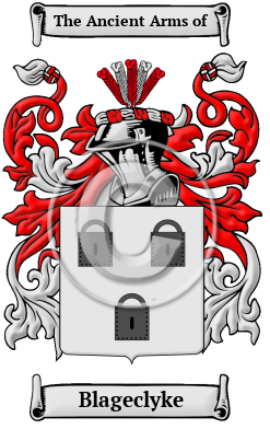 Blageclyke Family Crest/Coat of Arms